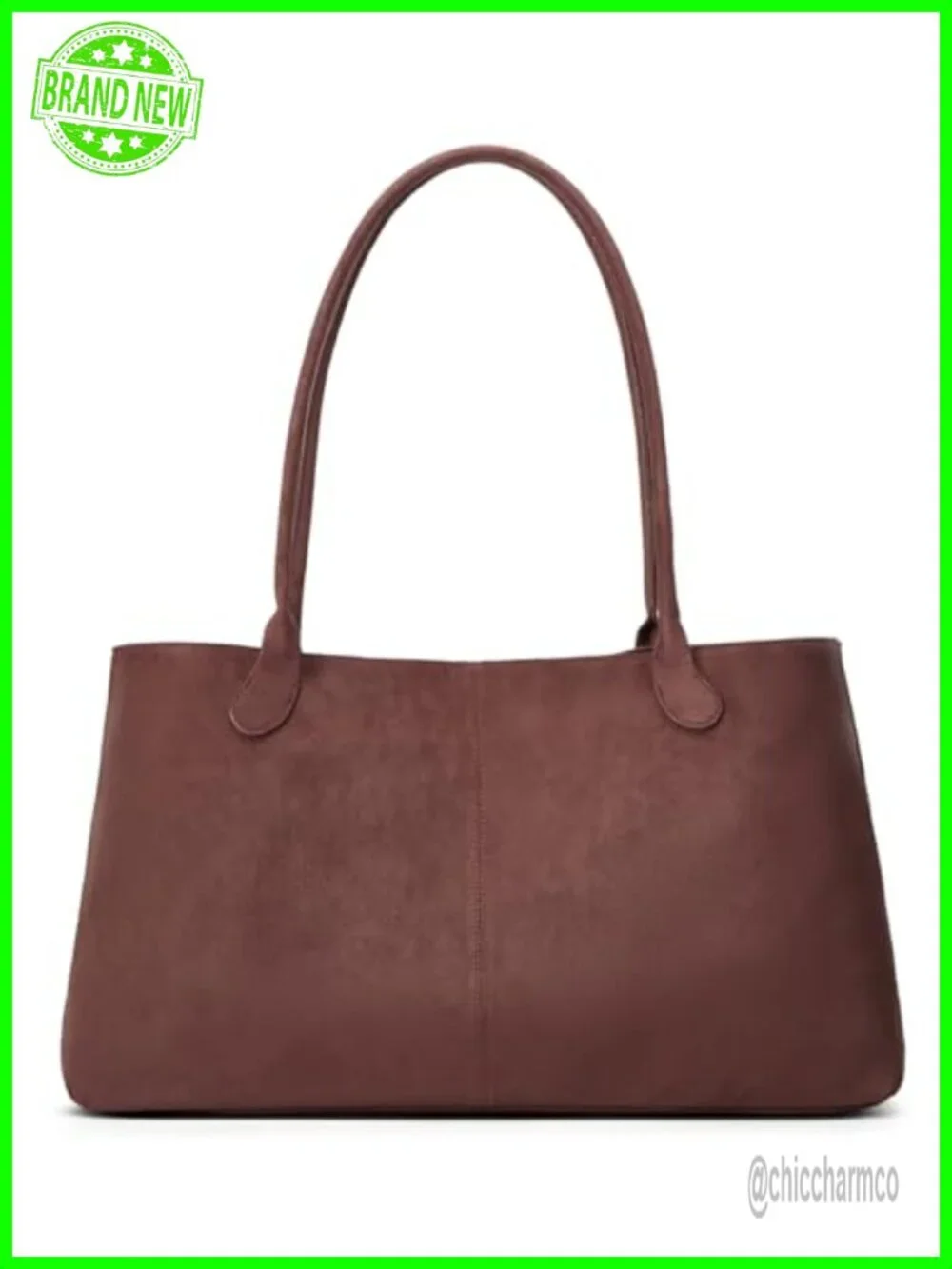 Faux Suede Large Capacity Hobo Tote Shoulder Bag
